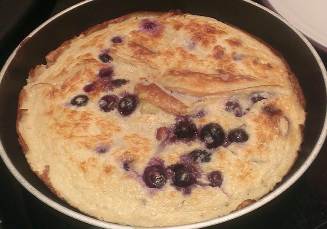 sweet omelette without toppings